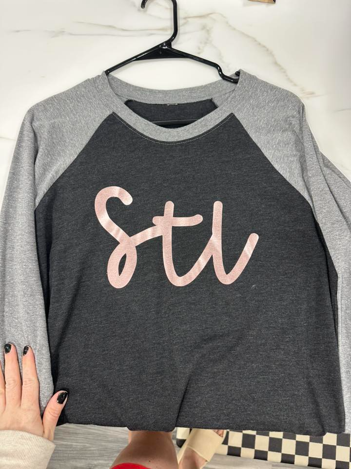 MEDIUM- Rose Gold STL Raglan