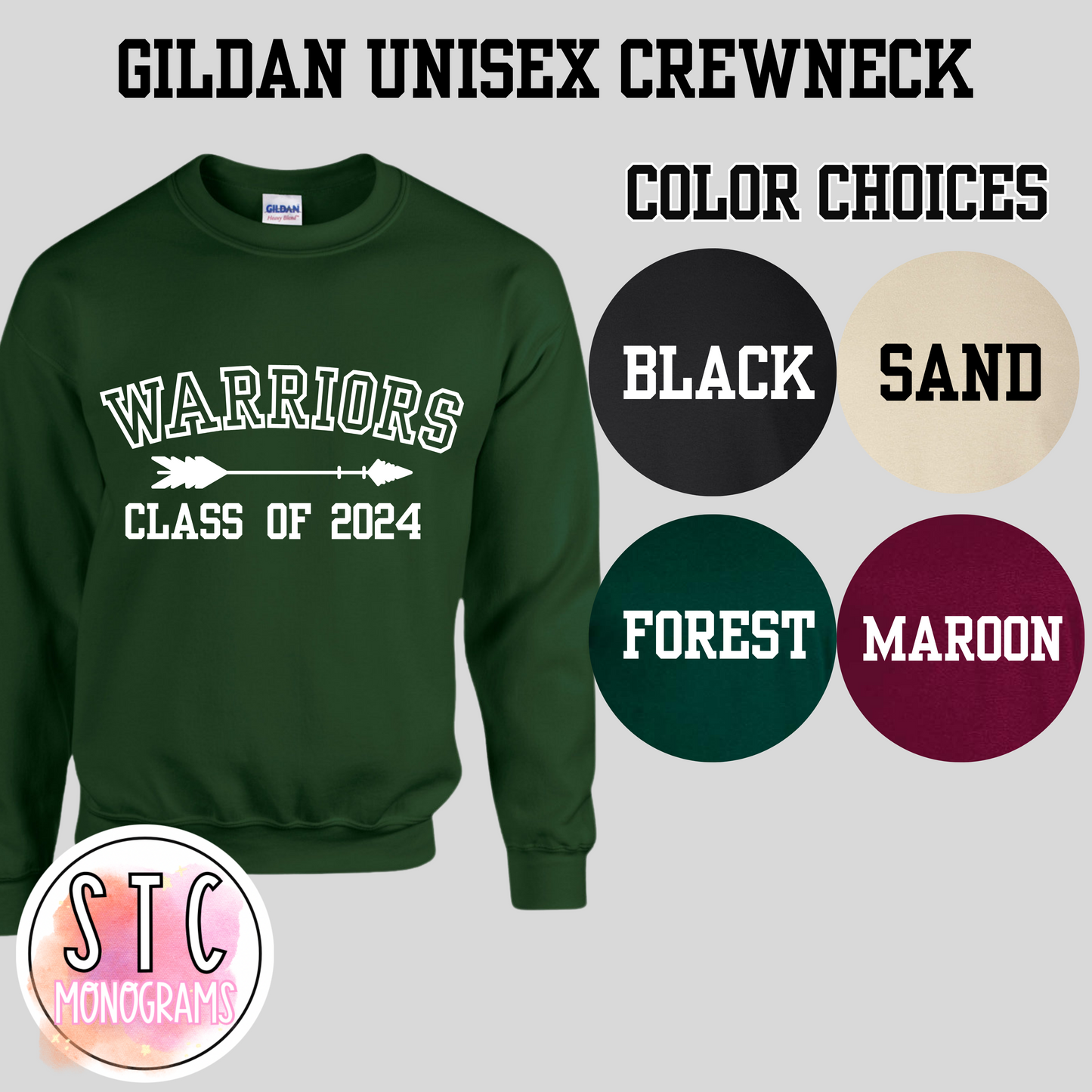 Warriors Class of 2024 Crewneck