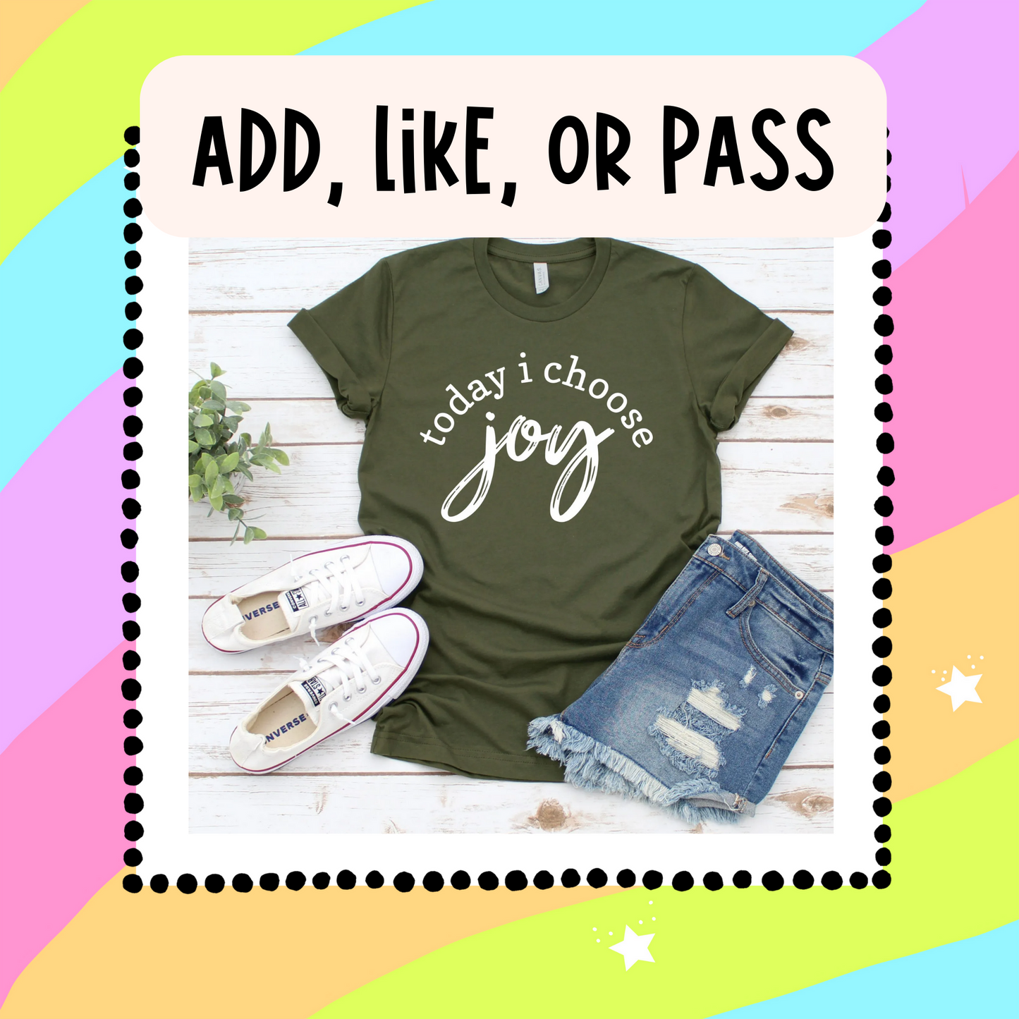 Today I Choose Joy V Neck