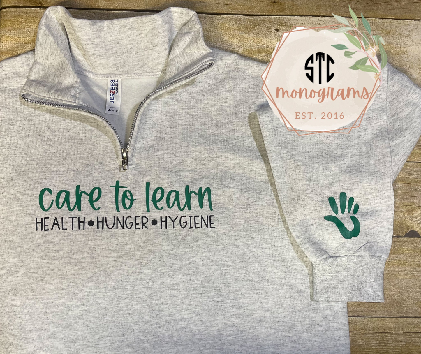 Care To Learn Unisex 1/2 Zip