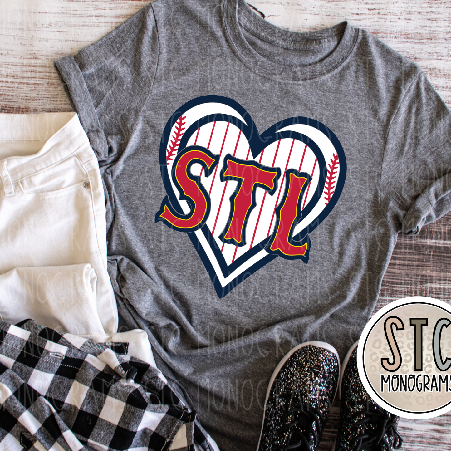 STL Pinstripe Heart