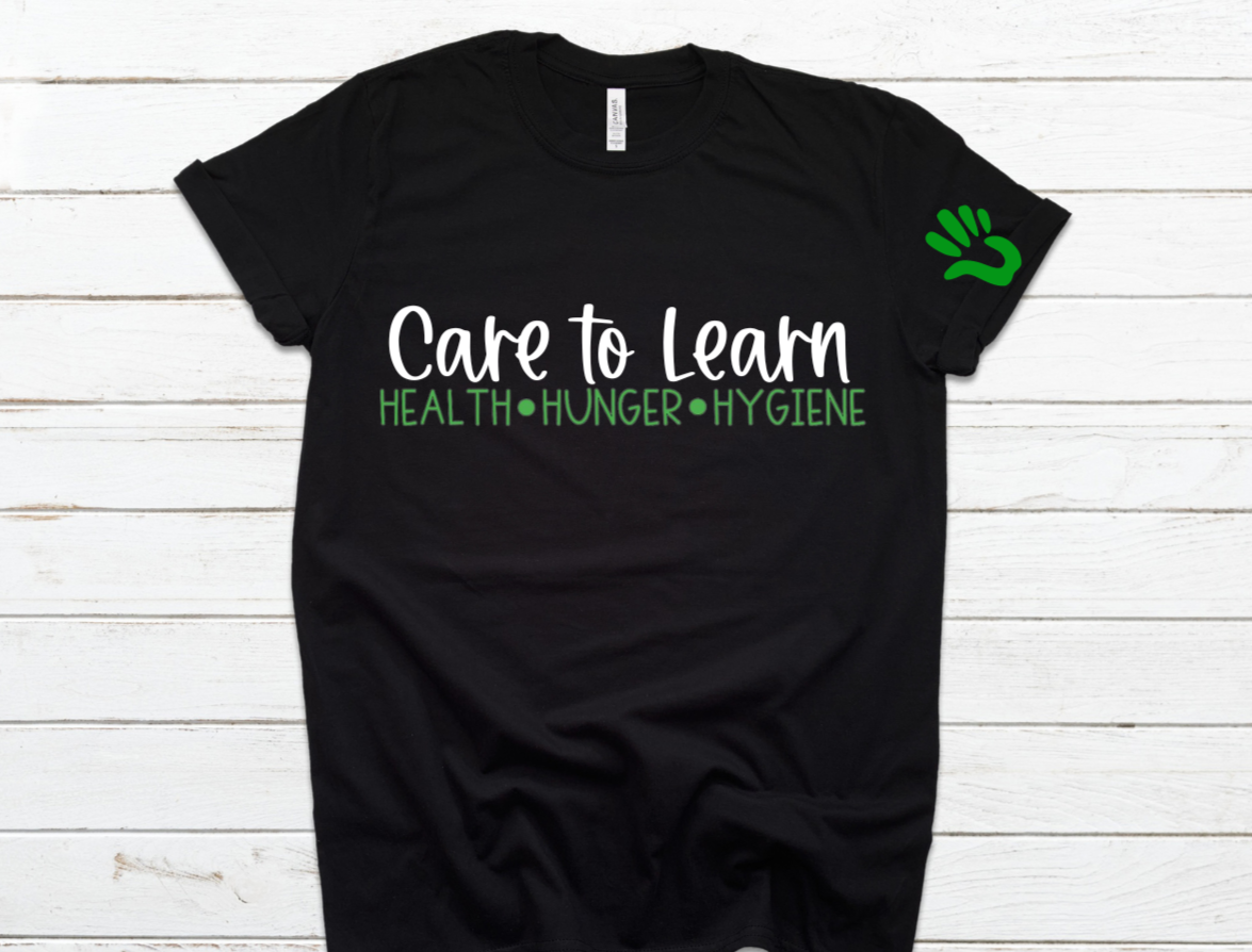 Care To Learn Unisex Black Tee