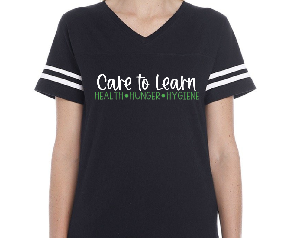 Care To Learn- Ladies Baseball Tee ALL DESIGNS