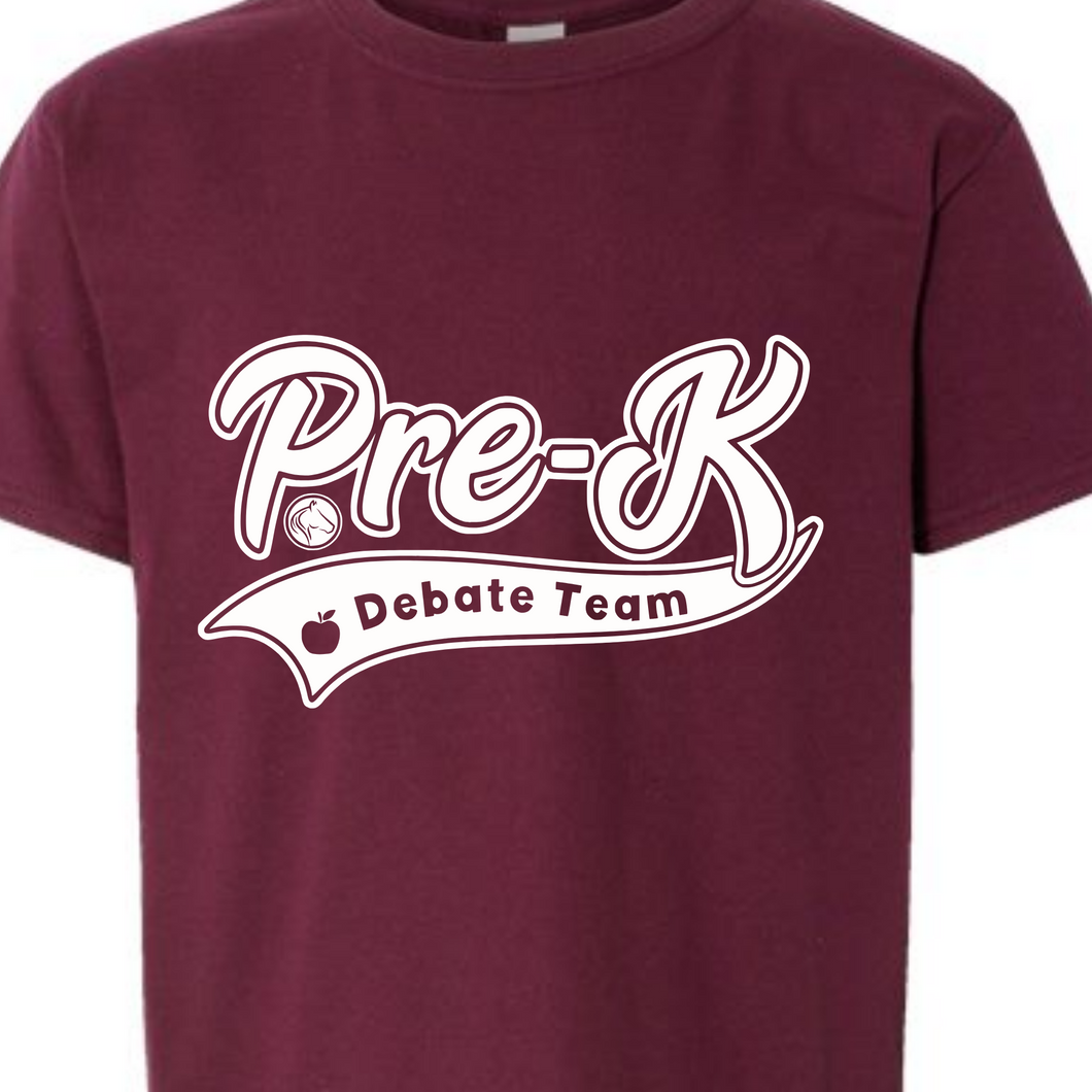 Toddler Pre-K Debate Team Tee