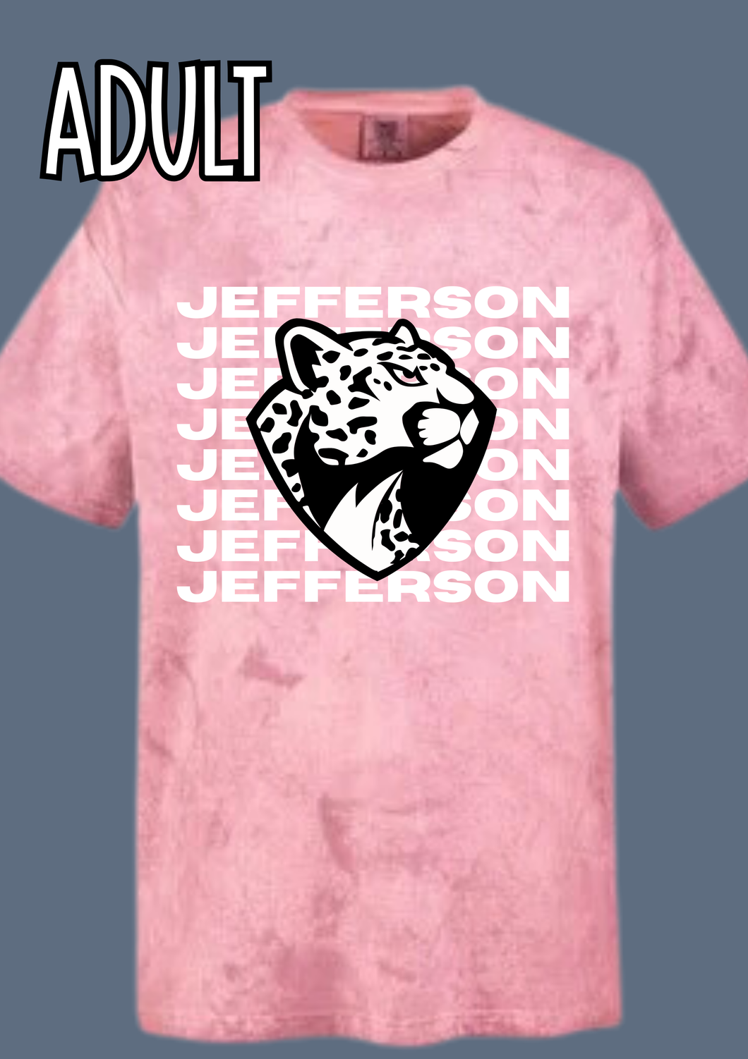 Jefferson Stacked Tie Dye Tee- ADULT*