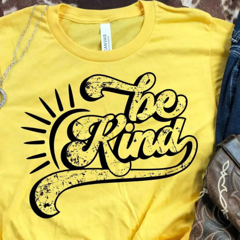 Be Kind Retro Distressed BLACK