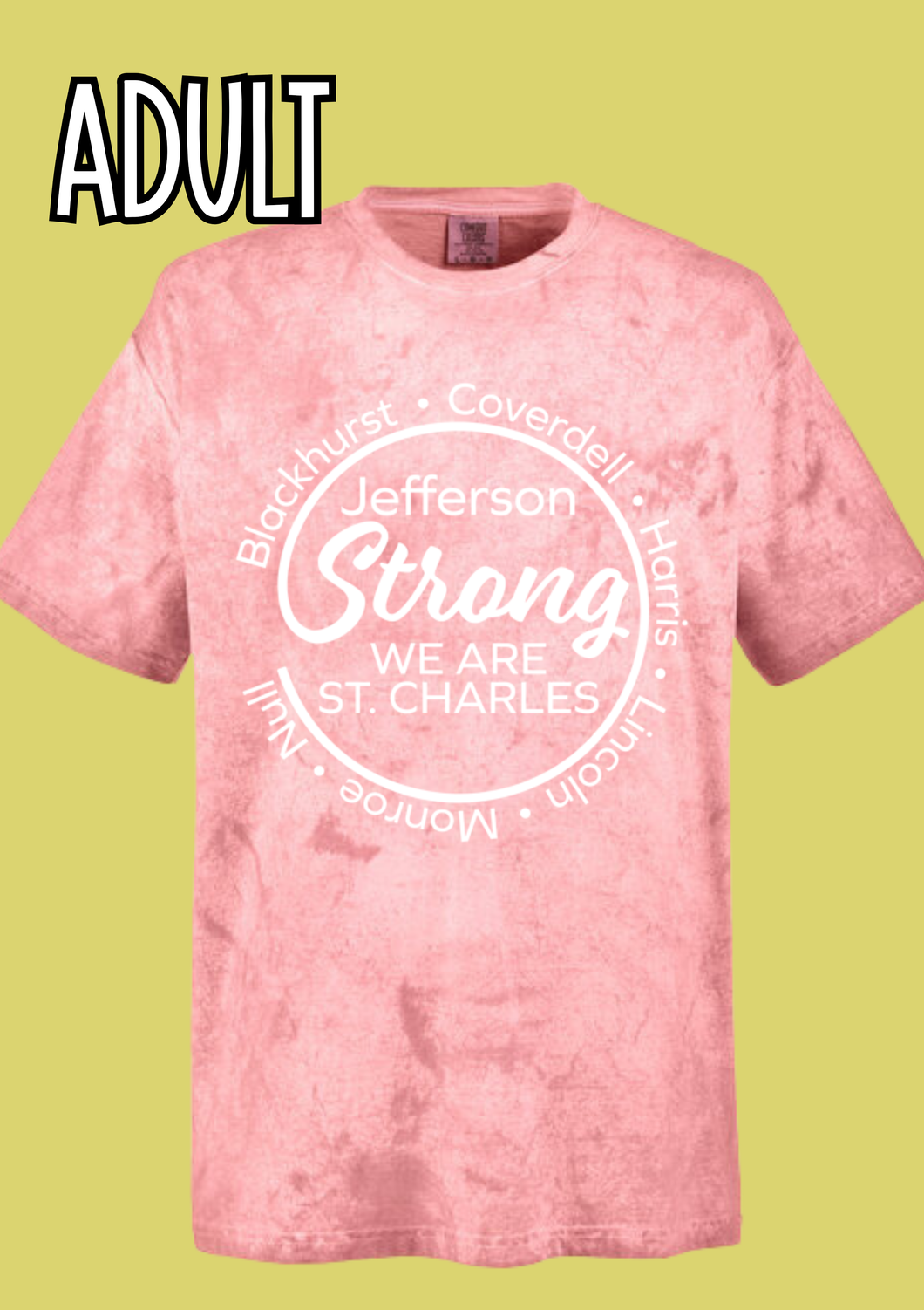 St. Charles Strong Tie Dye Tee- ADULT*