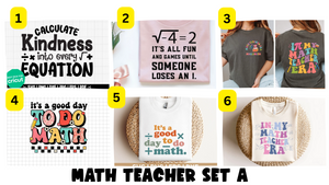 Math Teacher Options