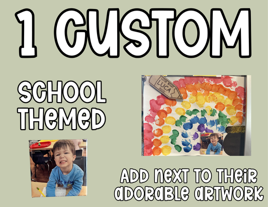2.5” Custom Photo Magnets (1 pack) School Themed