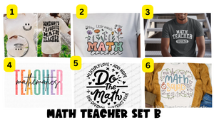 Math Teacher Options