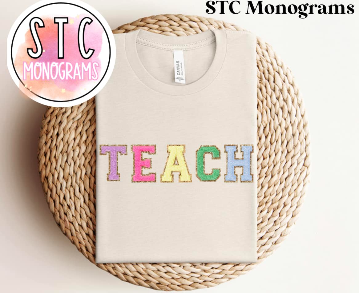 TEACH (faux chenille)