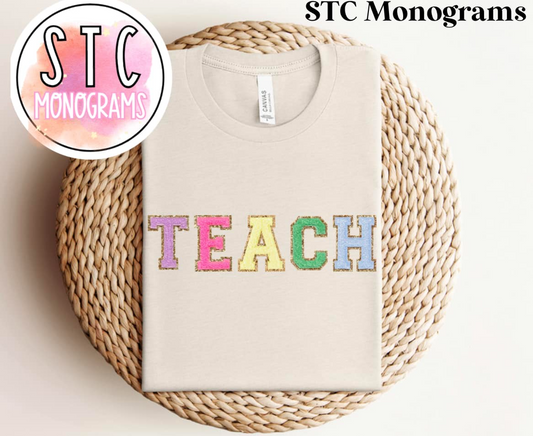 TEACH (faux chenille)