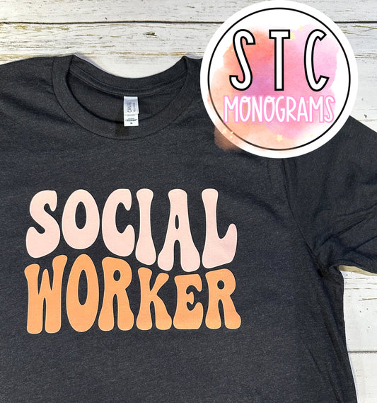 Social Worker Retro Wave