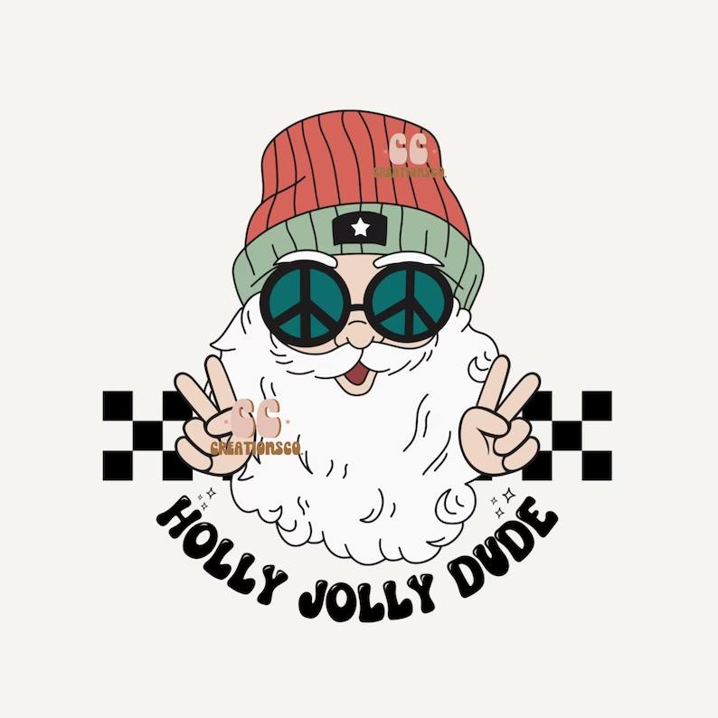 Holly Jolly Dude Youth Hoodie