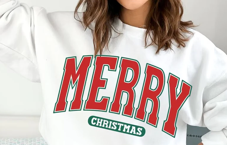 Merry Christmas VARSITY Crewneck- YOUTH