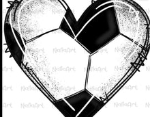 Load image into Gallery viewer, Soccer Distressed Heart
