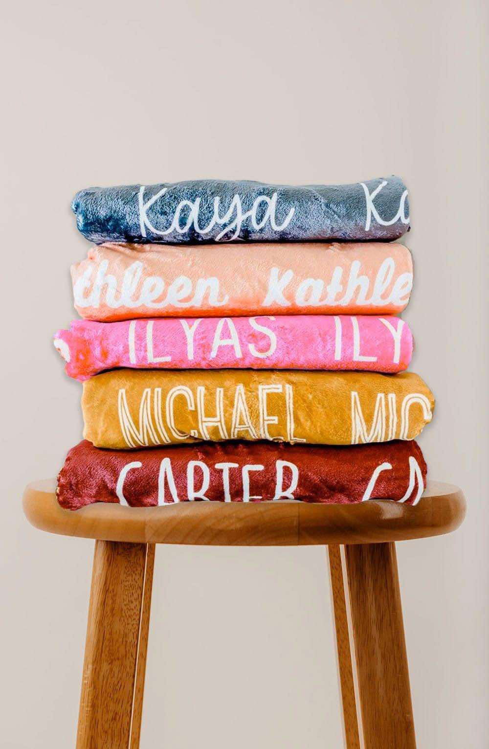 ✨✨Personalized Named Fleece Soft Blankets✨✨