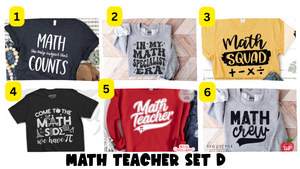 Math Teacher Options