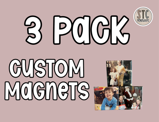 2.5” Custom Photo Magnets (3 pack)