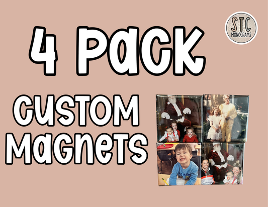 2.5” Custom Photo Magnets (4 pack)