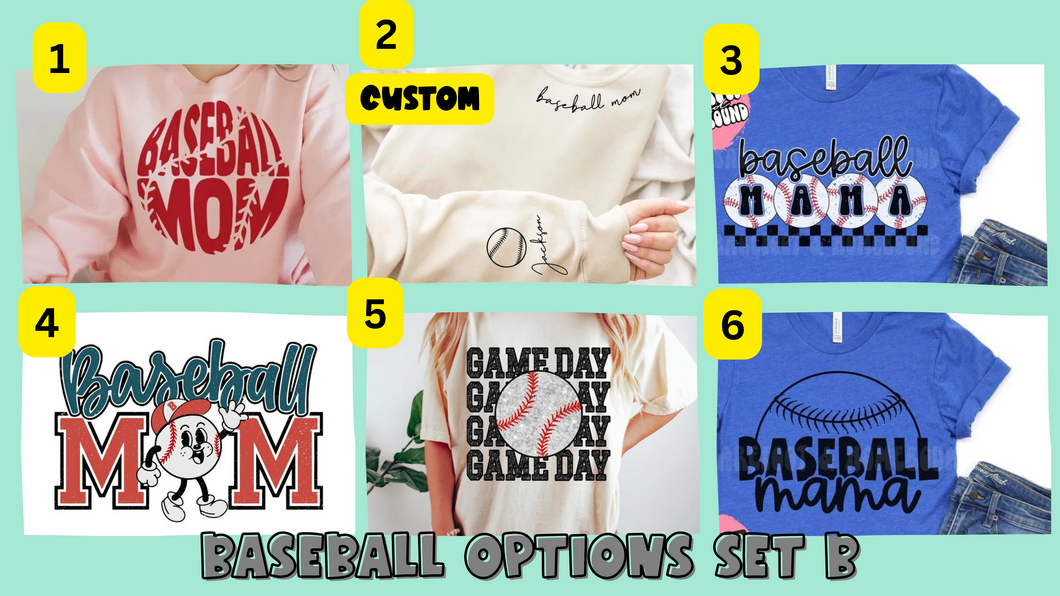 Baseball Options Set B April Partee