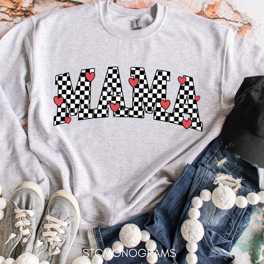 Checkered Heart Mama