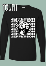 Load image into Gallery viewer, Jefferson Stacked Long Sleeve Tee- YOUTH
