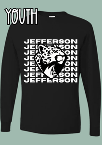 Jefferson Stacked Long Sleeve Tee- YOUTH