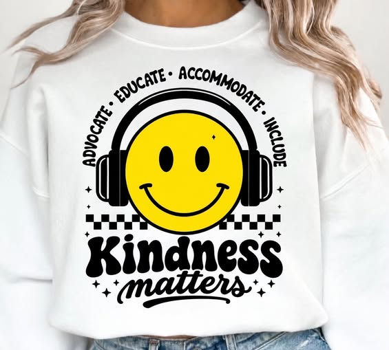 kindness matters smiley headphones