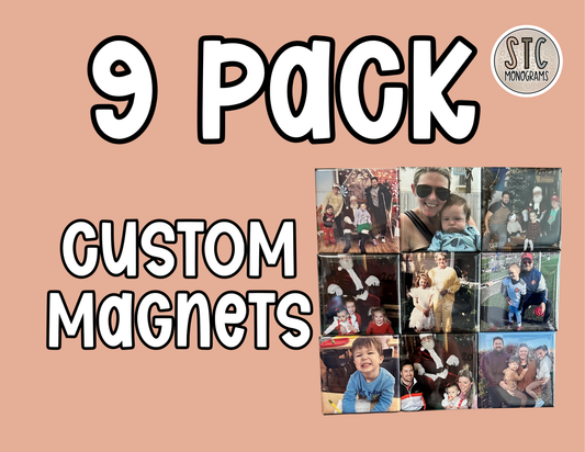 2.5” Custom Photo Magnets (9 pack)