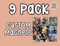 2.5” Custom Photo Magnets (9 pack)