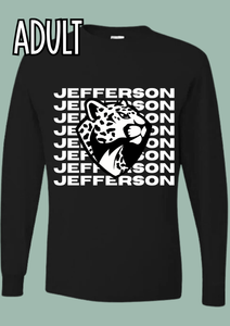 Jefferson Stacked Long Sleeve Tee- ADULT