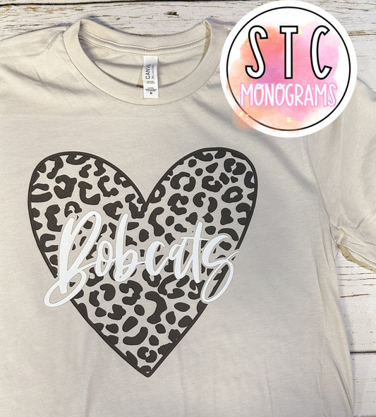 Bobcats Leopard Heart