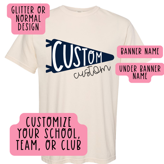 Custom Banner Mascot School