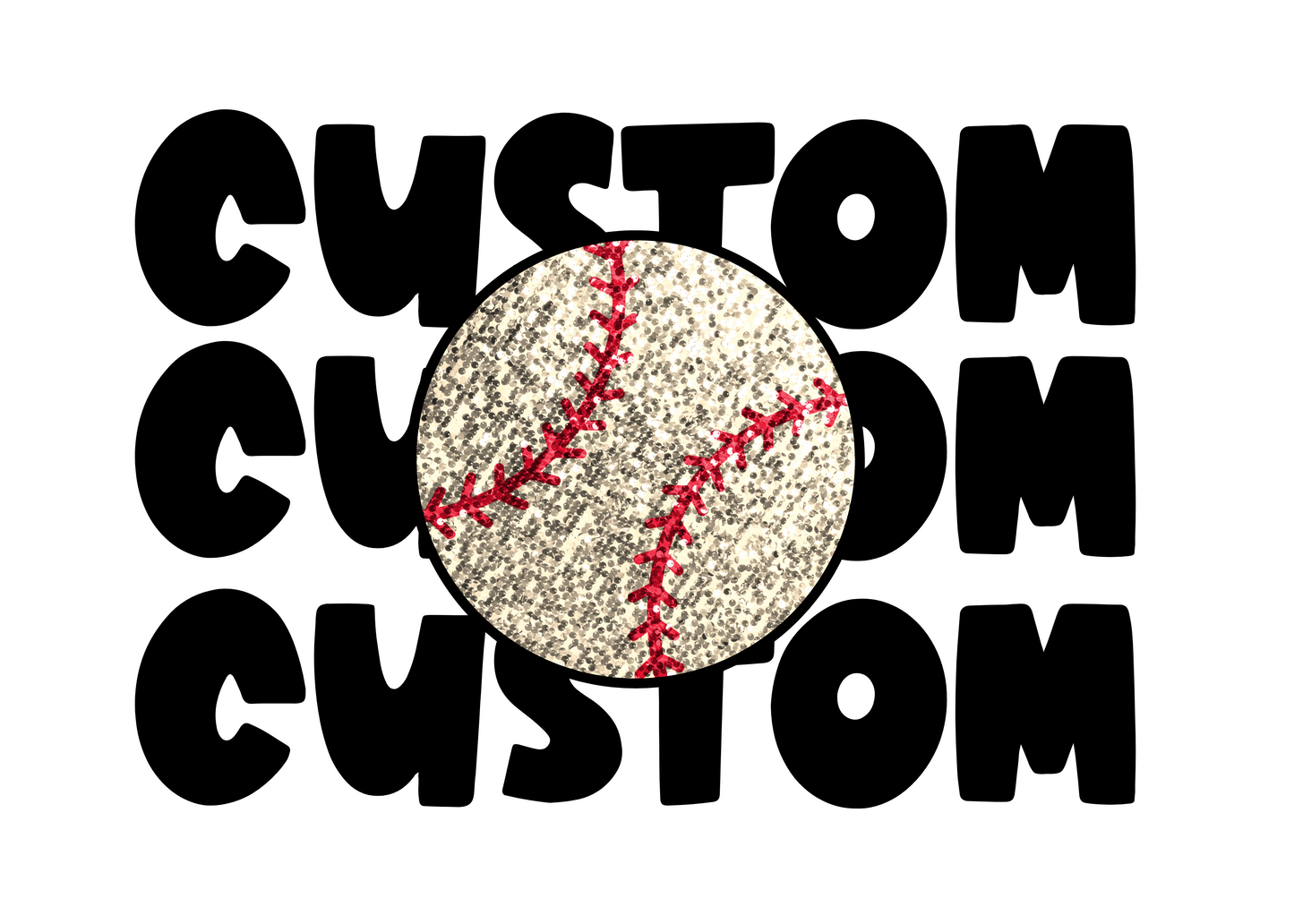 Custom GLITTER SPORTS Mascots