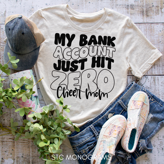 Bank Account Cheer Mom
