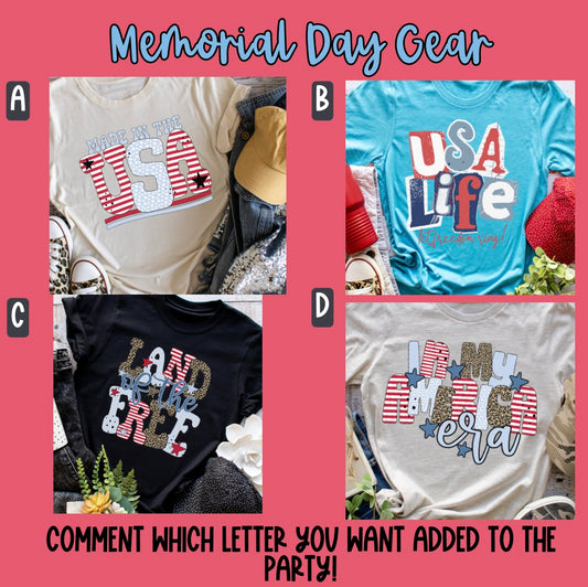 Memorial Day April Partee