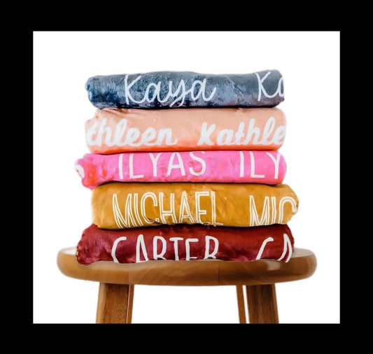 ✨✨Personalized Named Fleece Soft Blankets✨✨