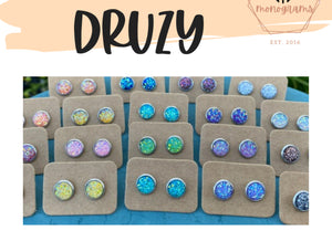 Druzy Stud Earrings