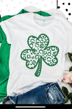 Load image into Gallery viewer, Leopard Shamrock Green + White
