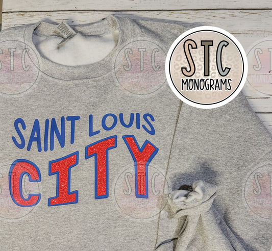 Saint Louis City Faux Glitter