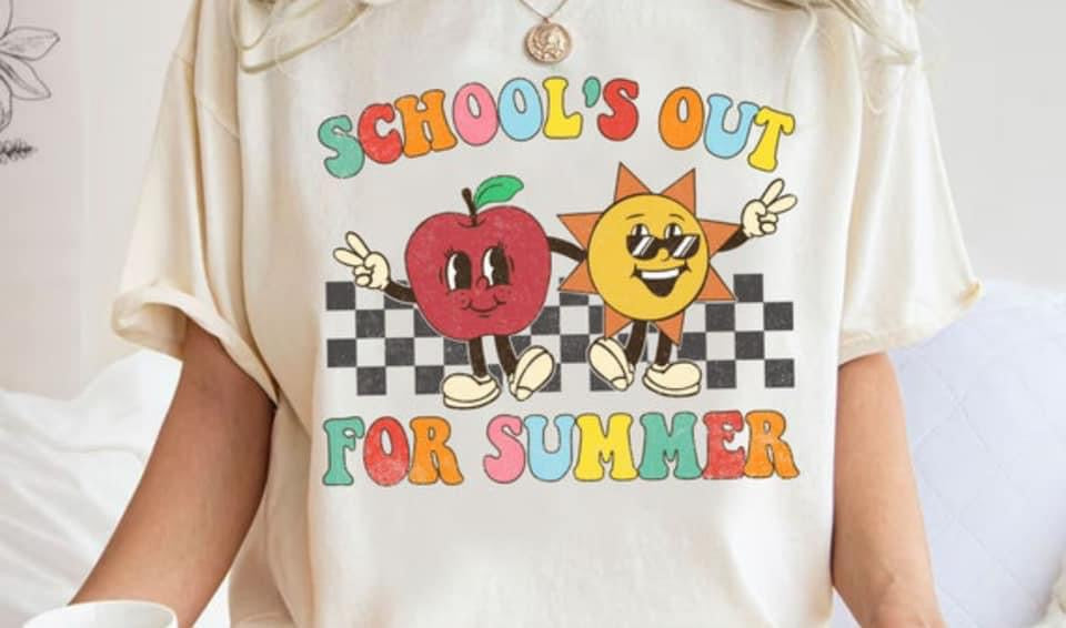 schools out for the summer retro