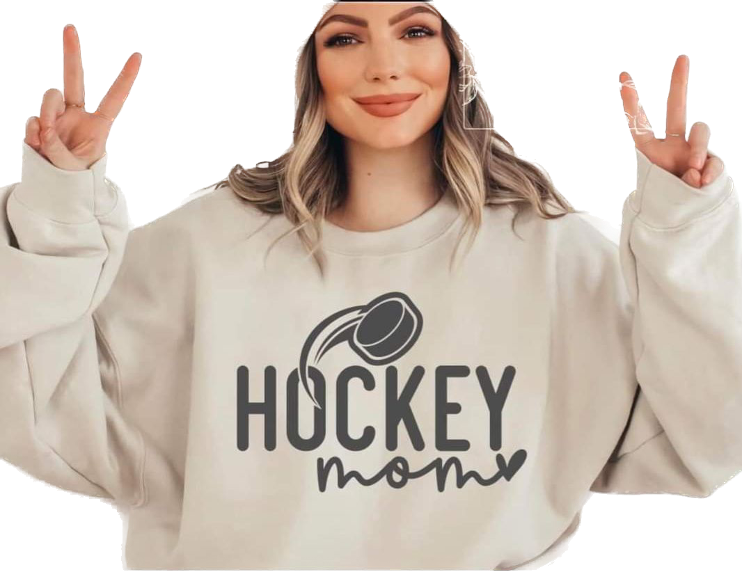 Hockey Mom- Crewneck Sweatshirt