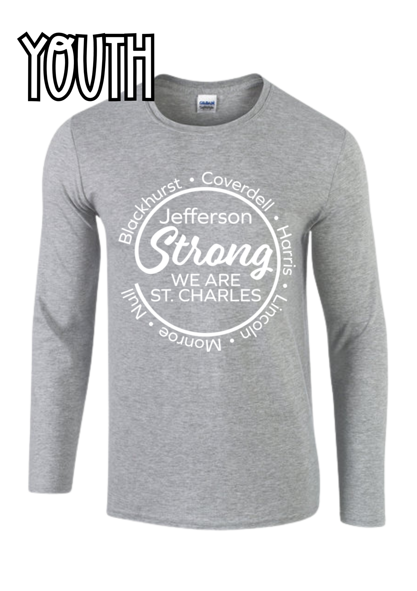 St. Charles Strong Long Sleeve Tee- YOUTH