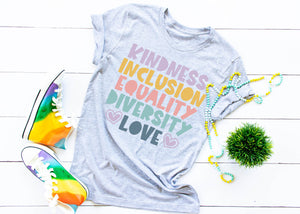 Kindness Inclusion Equality Diversity Love