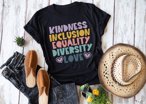 Kindness Inclusion Equality Diversity Love