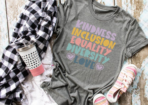 Kindness Inclusion Equality Diversity Love