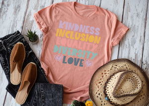 Kindness Inclusion Equality Diversity Love