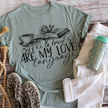 Load image into Gallery viewer, Coffee &amp; Books Love Language Long Sleeve
