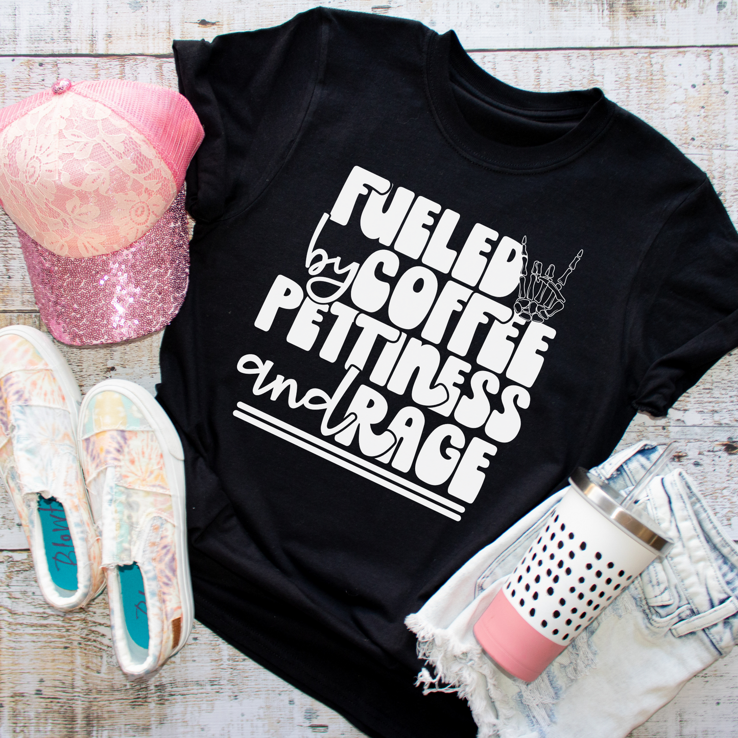 Fueled by Coffee & Pettiness (Long Sleeve)